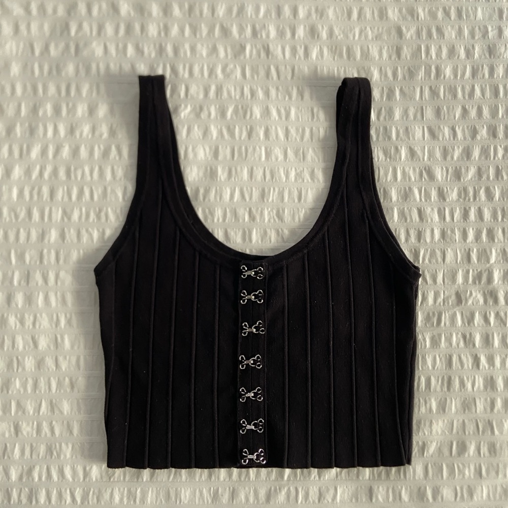 Forever 21, Crop Tank, Black, Medium
